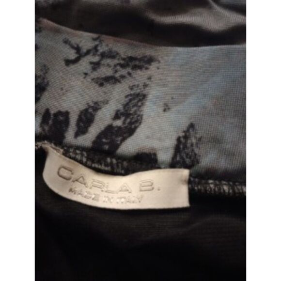 Carla B.  Italy Women's Size 52 / US Size 16 Abstract Pattern Midi Skirt - Picture 8 of 8